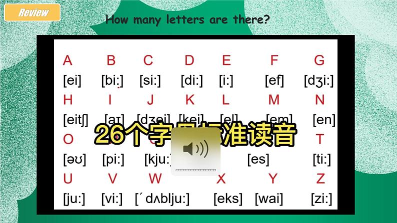人教版2024七上英语 Starter Unit 2 课时2 Section A(Pronunciation)语音课课件第5页