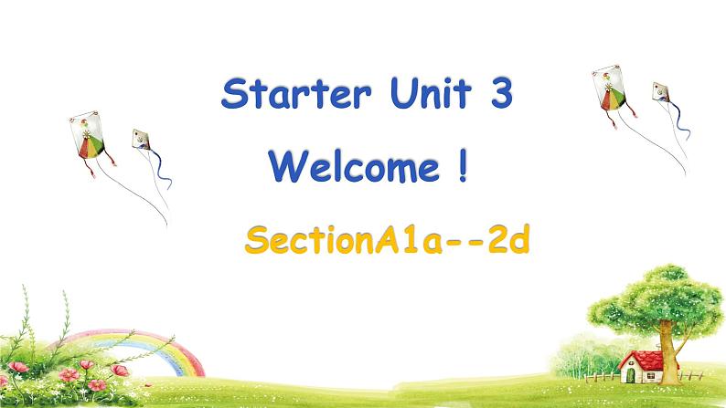 人教版2024七上英语Starter Unit 3 Section A(1a-2d)精品课件第1页