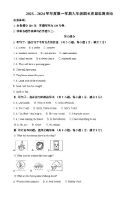 河北省唐山市滦南县2023-2024学年九年级上学期期末质量监测英语试卷（解析版）-A4