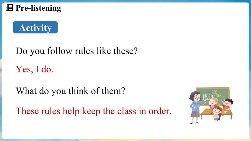 Unit 2 No Rules, No Order (第1課時(shí)) Section A 1a-Pronunciation 2第5頁(yè)