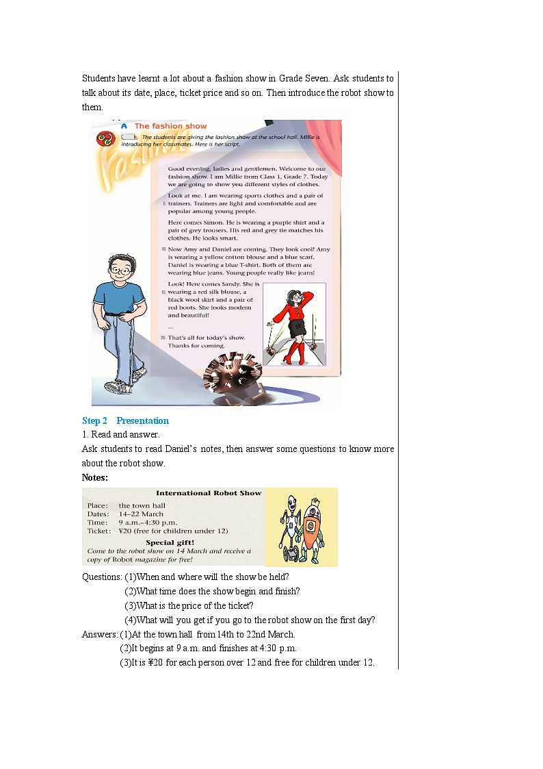 牛津译林版英语九下 Unit 3 Robot Integrated skills & Study skills 教案第2页