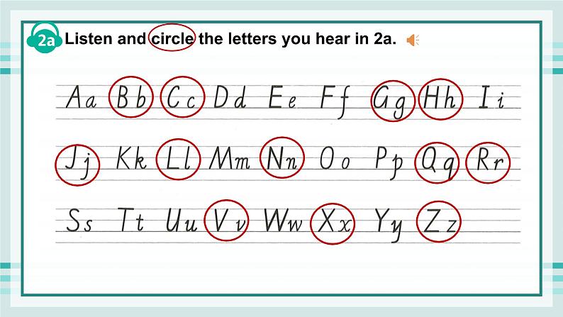 2024-2025学年人教版英语七年级上册 Stater Unit 1 Section A Pronunciation 课件第5页