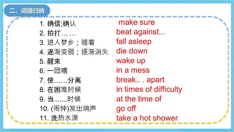 人教版英语八下 Unit 5 What were you doing when the rainstorm came 单元复习 课件第6页