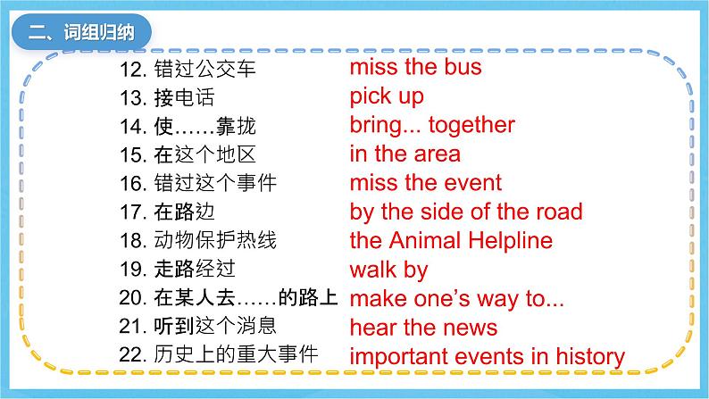 人教版英语八下 Unit 5 What were you doing when the rainstorm came 单元复习 课件第7页