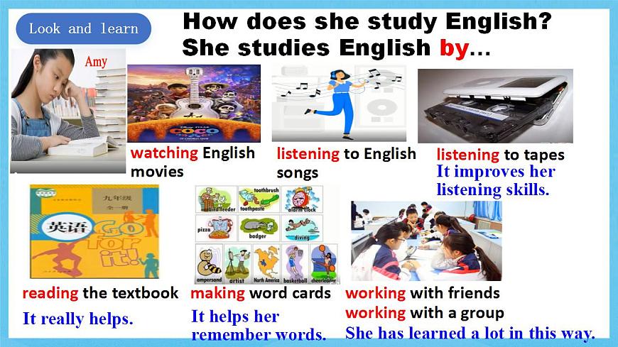 人教版英語(yǔ)九年級(jí)全冊(cè) Unit 1 How can we become good learners  Section A 1a-2d  聽(tīng)說(shuō)課課件第7頁(yè)