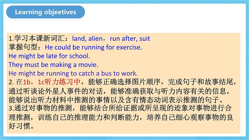人教版英語(yǔ)九年級(jí)全冊(cè) Unit 8 It must belong to Carla. Section B 1a-1d 聽(tīng)說(shuō)課課件第2頁(yè)