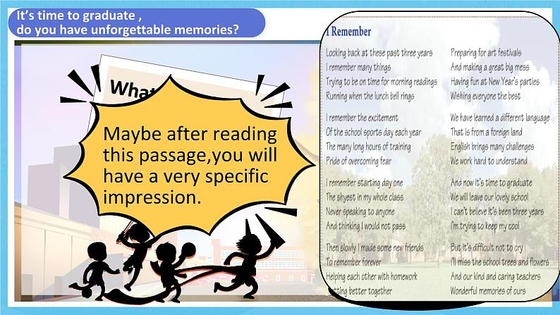 人教版英语九年级全册 Unit 14 I remember meeting all of you in Grade 7. Section A 3a-3c 阅读课课件第7页