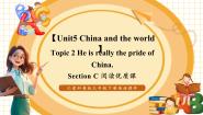 仁爱科普版（2024）九年级下册Topic 2 He is really the pride of China.优秀课件ppt
