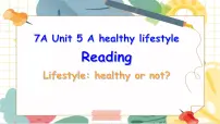 初中英语牛津译林版(2024)七年级上册(2024)Unit 5 A healthy lifestyle图文课件ppt