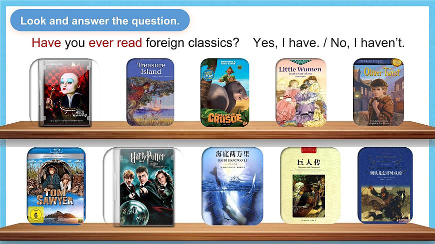 人教版英語(yǔ)八下 Unit 8 Have you read Treasure Island yet ？第1課時(shí)(Section A 1a-2c) 課件第7頁(yè)