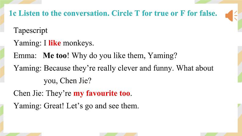 Unit 1 Animal Friends Period 1 Section A(1a-1d) - 七年级英语下册 同步教学课件(人教版2024)第8页