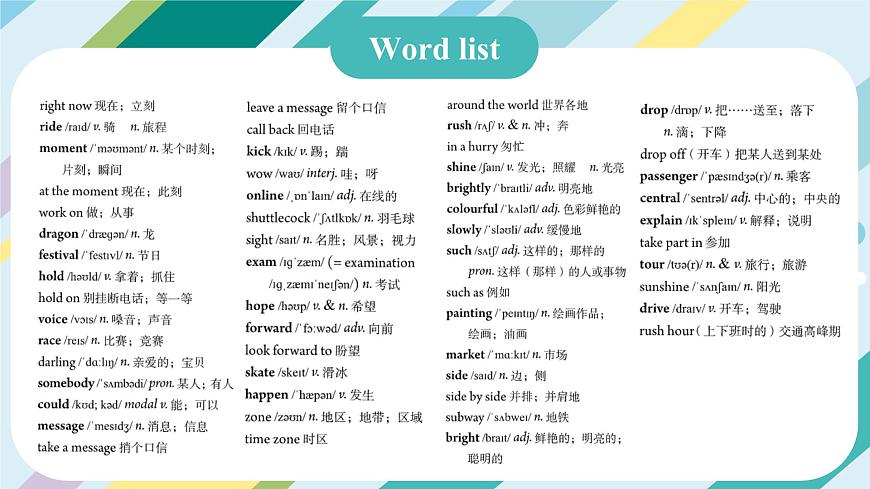 2024年人教版英語(yǔ)-七年級(jí)下冊(cè)-單詞課-Unit 5 課件第2頁(yè)