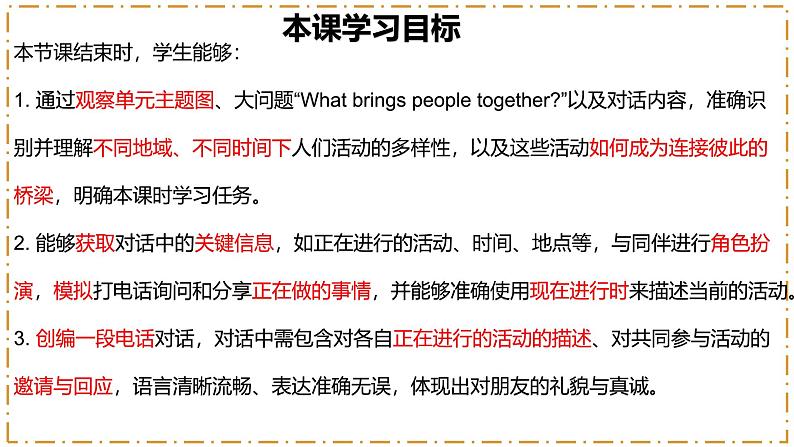 Unit 5 Here and Now 第1课时 Opening page-Section A(1a-1d)第3页