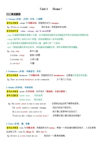 初中英语牛津译林版(2024)七年级下册(2024)Unit 1 Home优秀学案
