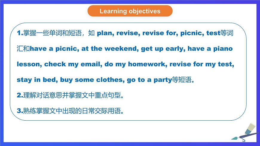 外研版(新標(biāo)準(zhǔn))英語七下 Module 3 Unit 1《Making plans Unit 1 What are you going to do at the weekend》課件第2頁