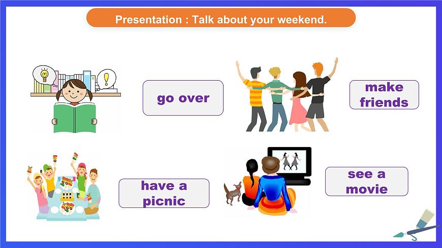 外研版(新標(biāo)準(zhǔn))英語七下 Module 3 Unit 1《Making plans Unit 1 What are you going to do at the weekend》課件第4頁
