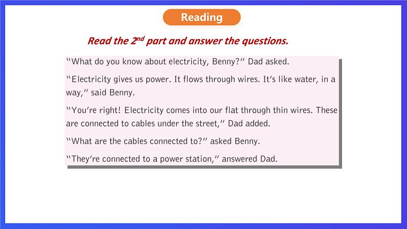 沪教牛津版(六三制)英语七下 Unit 6 《Electricity》 第2课时Reading II & Listening课件第7页