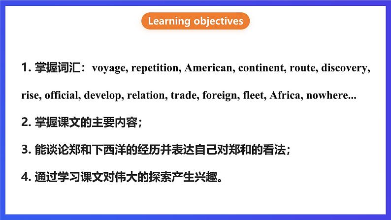 沪教牛津版(六三制)英语九下Unit 1 Great explorations Period 1 Reading I 课件第2页