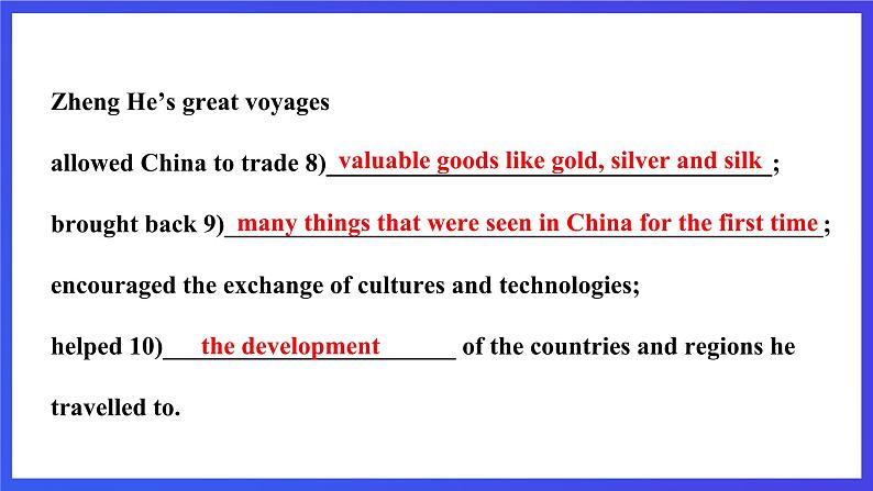 沪教牛津版(六三制)英语九下Unit 1 Great explorations Period 2 Reading II & Listening 课件第8页