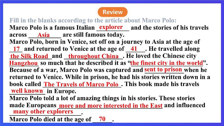 滬教牛津版(六三制)英語九下Unit 1 Great explorations Period 4 Speaking & writing  課件第3頁