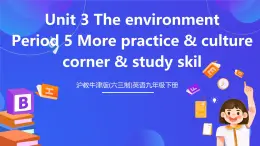 沪教牛津版(六三制)英语九下Unit 3 The environment Period 5 More practice & culture corner & study skill课件+教案+分层练习+素材