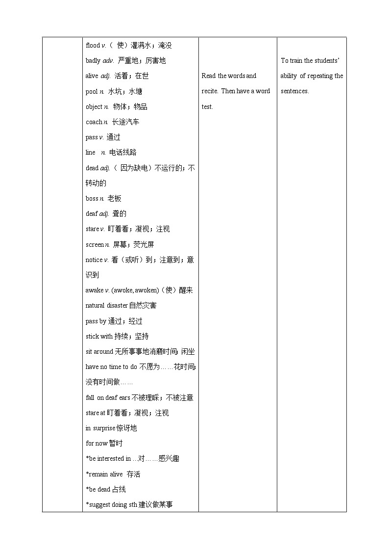 沪教牛津版(六三制)英语九下Unit 4 Natural disasters 第1课时ReadingI教案第2页