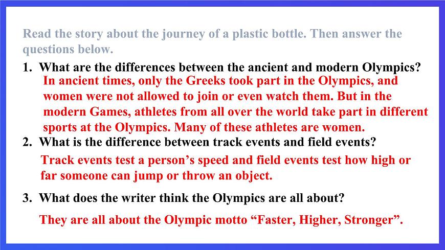 滬教牛津版(六三制)英語九下Unit 5 Sport Period 5 More practice & culture corner & study skill 課件第7頁