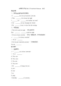 牛津译林版(2024)七年级下册(2024)Unit 8 Wonderland精品随堂练习题