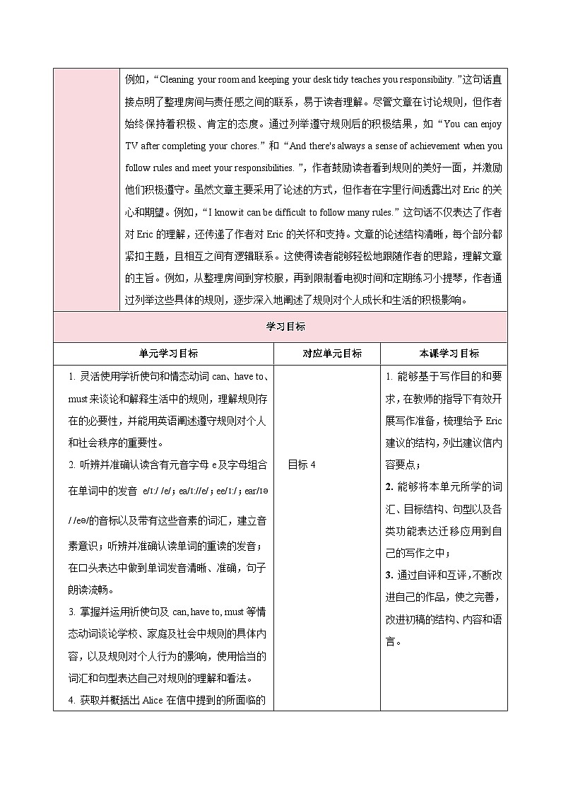 人教版(2024)英语七年级下册 Unit 2 No Rules, No Order第五课时(Section B 2a—2c)(教学设计)第2页