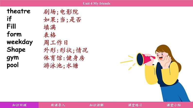 Unit 4 My friends(课件)2024-2025学年冀教版七年级英语下册第3页