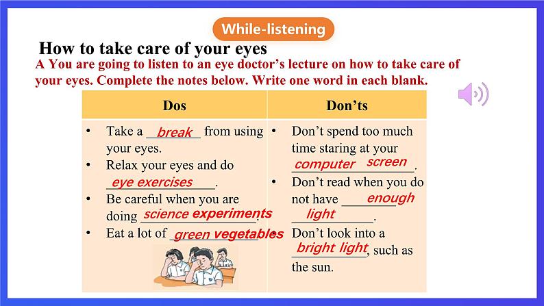 沪教牛津版(六三制)英语九下 Unit 6 《Caring for your health》第2课时Listening & speaking 课件第8页