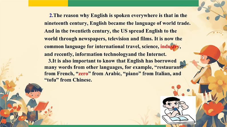 Module 7 Unit 2 We all own English. (课件)外研版英语九年级下册第8页