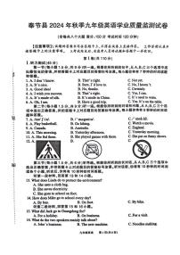 重庆市奉节县2024—2025学年九年级上学期期末考试英语试题