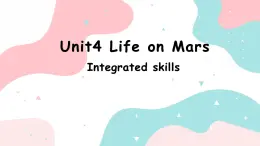 牛津譯林版初中英語 9B U4  Integrated 課件