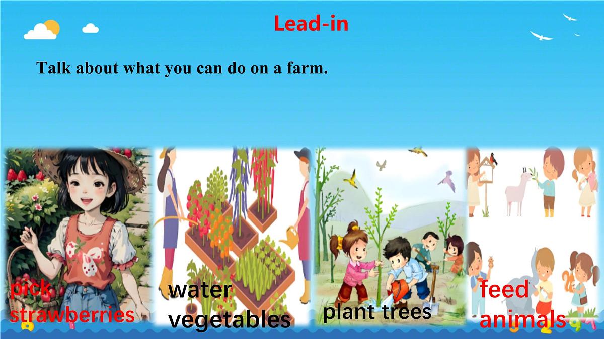 Unit 3 Lesson2 A visit to a farm-(同步课件)-2024-2025学年七年级英语下册(冀教版2024)第5页