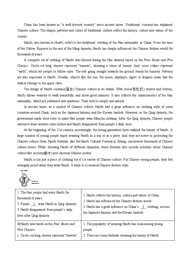 中考英语一轮复习题型训练第05讲 任务型阅读之补全句子、补全短文、信息摘录和多任务混合(练习)(原卷版)第3页