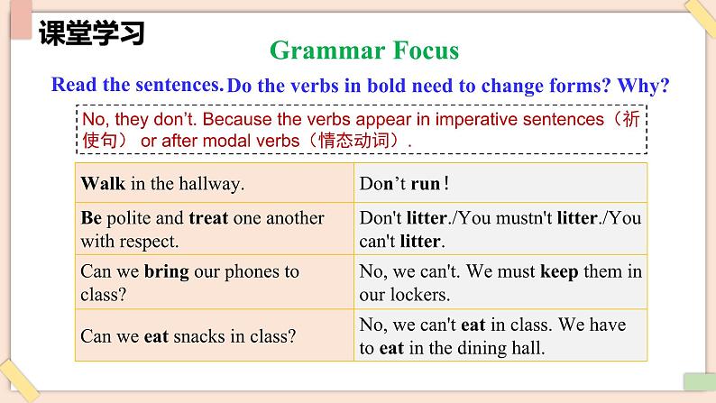 Unit 2 No Rules, No Order(第3课时)Section A(3a-3d) - 七年级英语下册 同步教学课件(人教版2024)第5页