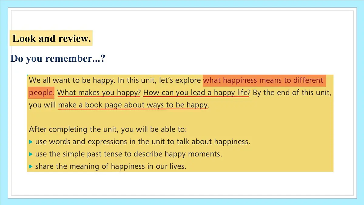 Unit 1 The secrets of happiness(第6课时)课件第2页