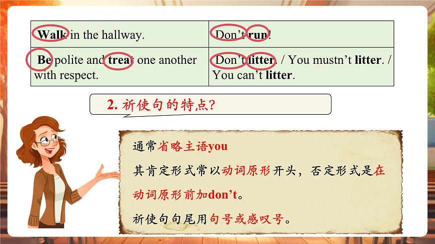 Unit 2 No Rules No Order !SectionA  Grammar focus第7頁(yè)