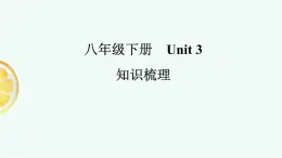 魯教版八年級英語下冊　Unit 3知識梳理復(fù)習(xí)課件PPT