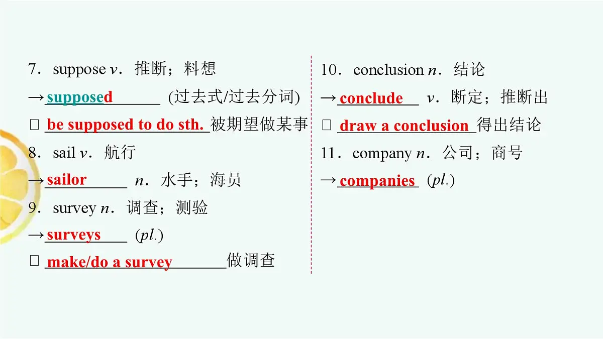鲁教版八年级英语下册 Unit 3知识梳理复习课件PPT第4页