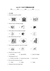2025年广东省中考模拟英语试题