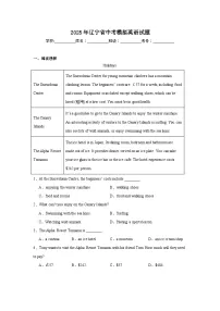 2025年辽宁省中考模拟英语试题