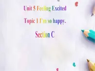 Unit 5Feeling Excited Topic 1 Section C課件  仁愛(ài)版英語(yǔ)八年級(jí)下冊(cè)