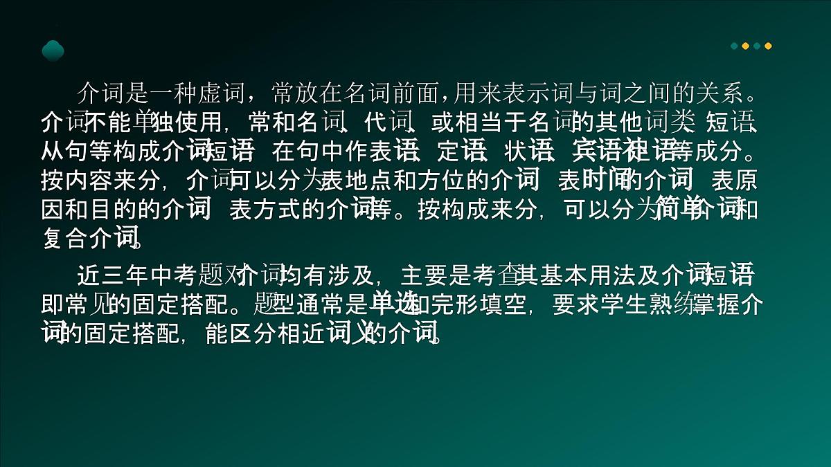 2025年牛津译林版英语中考专题复习课件:课题6+介++词第6页