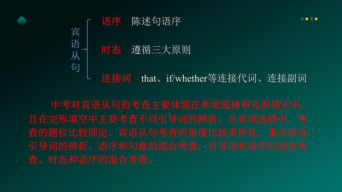 2025年牛津译林版英语中考专题复习课件:课题14+宾语从句第6页