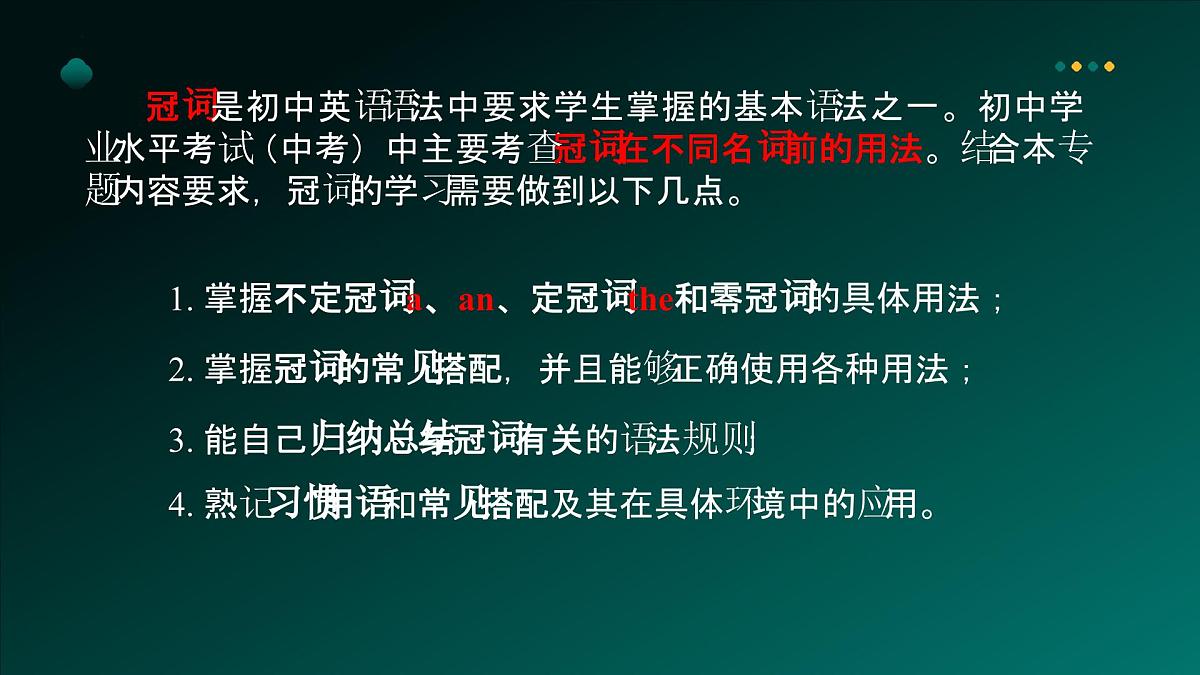 2025年牛津译林版英语中考专题复习课件:课题2+冠++词第4页