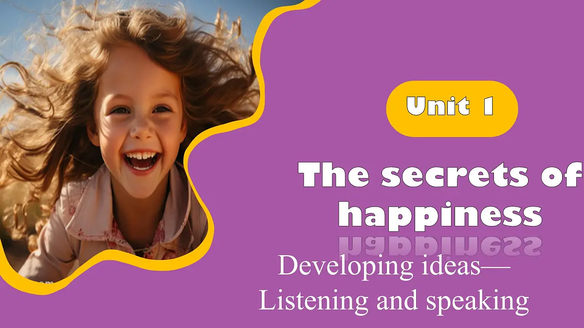 2025外研版7年级下册 Unit 1 Developing ideas—Listening and speaking 课件PPT第1页