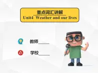 Unit 4 Weather and our lives 重點詞匯拓展（同步課件）-2024-2025學年六年級英語下冊（滬教版五四制2024 ）
