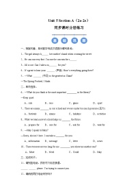 初中英語人教版（2024）七年級下冊（2024）Unit 5 Here and Now精品隨堂練習(xí)題